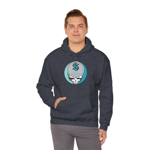 Seattle Kraken Grateful Dead Unisex Heavy Blend Hoodie StealieShop
